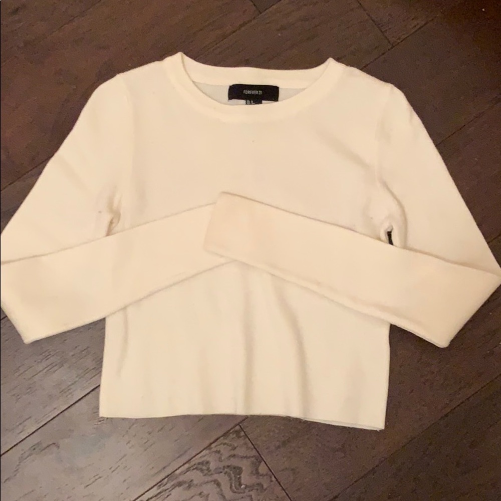 Forever 21 Cropped Long-Sleeve Shirt